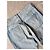 Jeans Balenciaga in denim blu chiaro - vista 7