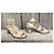 Jil Sander Navy Leder Absatzsandaletten Beige - Ansicht 3
