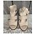 Jil Sander Navy Leder Absatzsandaletten Beige - Ansicht 4