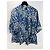 Autre Marque Poupette St Barth Set Kimono e Pantaloni Stampa Floreale Blu Bianco Verde - vista 2