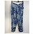 Autre Marque Poupette St Barth Set Kimono e Pantaloni Stampa Floreale Blu Bianco Verde - vista 7