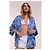 Autre Marque Poupette St Barth Set Kimono e Pantaloni Stampa Floreale Blu Bianco Verde - vista 8