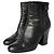 Prada Bottines en cuir noir