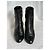 Prada Bottines en cuir noir - vue 3