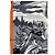 Hermès Lenço Space Shopping au Faubourg 90cm Branco Laranja Cinza - vista 3