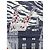 Hermès Lenço Space Shopping au Faubourg 90cm Branco Laranja Cinza - vista 4
