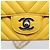 CHANEL V Stitch Schultertasche mit Kette aus Lammleder Gelb Silber CC Auth 206310SAM - Ansicht 18
