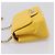 CHANEL V Stitch Schultertasche mit Kette aus Lammleder Gelb Silber CC Auth 206310SAM - Ansicht 3