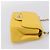 CHANEL V Stitch Schultertasche mit Kette aus Lammleder Gelb Silber CC Auth 206310SAM - Ansicht 4