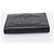 Carteira Compacta CHANEL COCO Mark em Couro Caviar Preta e Dourada CC Auth 206090V Preto Dourado - vista 6