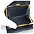 Carteira Compacta CHANEL COCO Mark em Couro Caviar Preta e Dourada CC Auth 206090V Preto Dourado - vista 9