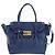 Bolsa de mão PRADA Ready lock em couro Taurillon Clemence 2way Azul Auth am12570V Dourado - vista 13