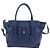 Bolsa de mão PRADA Ready lock em couro Taurillon Clemence 2way Azul Auth am12570V Dourado - vista 2