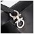 Borsa Salvatore Ferragamo Gancini vernice Black Silver Auth bs37143 Nero Argento - vista 17