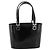 Borsa Salvatore Ferragamo Gancini vernice Black Silver Auth bs37143 Nero Argento - vista 2
