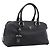 Sac à main PRADA en cuir noir argent Auth ep16195A Argenté