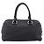 Sac à main PRADA en cuir noir argent Auth ep16195A Argenté - vue 2
