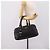 Sac à main PRADA en cuir noir argent Auth ep16195A Argenté - vue 26
