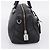 Sac à main PRADA en cuir noir argent Auth ep16195A Argenté - vue 3
