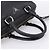 Sac à main PRADA en cuir noir argent Auth ep16195A Argenté - vue 7