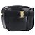 Borsa a tracolla Salvatore Ferragamo Vala in pelle nera e oro Auth bs37160 Nero