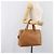Sac à main PRADA en cuir marron ton or Auth bs37098 - vue 24