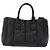 Bolso Tote PRADA Nappa Bomber de piel 2way Negro Plata Auth 204049M - vista 2