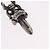 Chrome Hearts Dagger Anhänger Ag925 Silver Auth 206381M Silber - Ansicht 4