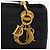 Bolsa de mão Christian Dior Lady Dior Canage Canvas Black Gold Auth ep16219 Preto Dourado - vista 17