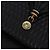 Bolsa de Ombro com Corrente Bally em Couro Preto e Dourado Auth BA16168 - vista 18