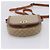 Céline Bolso de hombro CELINE Macadam Circle Logo PVC Beige Tono Dorado Auth ki6890 - vista 5