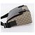 Borsa a tracolla GUCCI GG Supreme PVC Beige Silver 406367 Auth 204922 Argento - vista 3