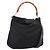 Borsa a mano GUCCI Bamboo Nylon 2way Nero Argento 001 1577 2615 Auth ep16156