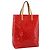 LOUIS VUITTON Monogram Vernis Reade MM Handtasche Rot M91086 LV Auth gh2348