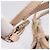 Borsa a mano FENDI Zucchino Canvas Beige Gold 8BR437 Auth ep16060A D'oro - vista 10