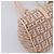 Borsa a mano FENDI Zucchino Canvas Beige Gold 8BR437 Auth ep16060A D'oro - vista 16