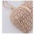 Borsa a mano FENDI Zucchino Canvas Beige Gold 8BR437 Auth ep16060A D'oro - vista 18