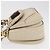 Borsa GUCCI New Bamboo in pelle 2way Ivory Gold 263970 Auth 206395M D'oro Crudo - vista 5