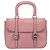 Bolsa de Mão Miu Miu em Couro 2way Rosa Prata Auth mr2964A - vista 13