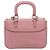 Bolsa de Mão Miu Miu em Couro 2way Rosa Prata Auth mr2964A - vista 2