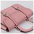 Bolsa de Mão Miu Miu em Couro 2way Rosa Prata Auth mr2964A - vista 6