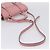 Bolsa de Mão Miu Miu em Couro 2way Rosa Prata Auth mr2964A - vista 9