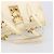 Borsa a mano Miu Miu in pelle Ivory Gold Auth 206112A D'oro Crudo - vista 8