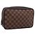 LOUIS VUITTON Damier Ebene Trousse Toilette 25 Clutch Bag N47624 Auth ep16077A