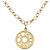 Collar CHANEL metal Gold CC Auth bs37290M Dorado