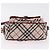 Borsa a tracolla BURBERRY Nova Check Blue Label Canvas Beige Silver Auth ep15989 Argento - vista 6