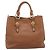 Borsa a mano Miu Miu in pelle 2way marrone oro autentica 206392A D'oro - vista 2