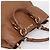 Borsa a mano Miu Miu in pelle 2way marrone oro autentica 206392A D'oro - vista 6
