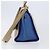 Céline CELINE Trapeze Small Hand Bag Leather 2way Beige Blue Auth bs37085A Azul - vista 3