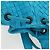 Borsa a tracolla BOTTEGA VENETA INTRECCIATO in pelle blu turchese Auth LN128V - vista 22